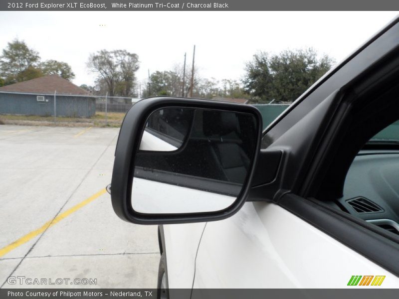 White Platinum Tri-Coat / Charcoal Black 2012 Ford Explorer XLT EcoBoost