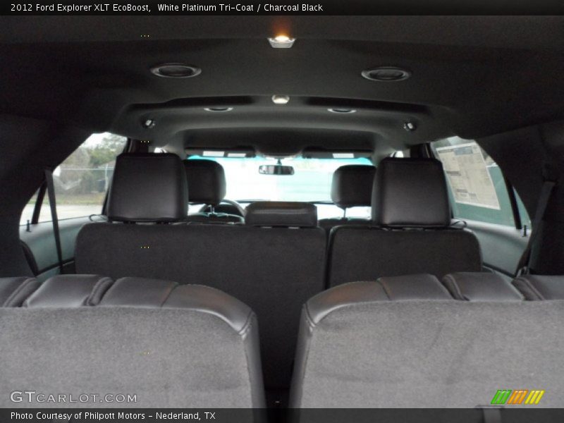 White Platinum Tri-Coat / Charcoal Black 2012 Ford Explorer XLT EcoBoost