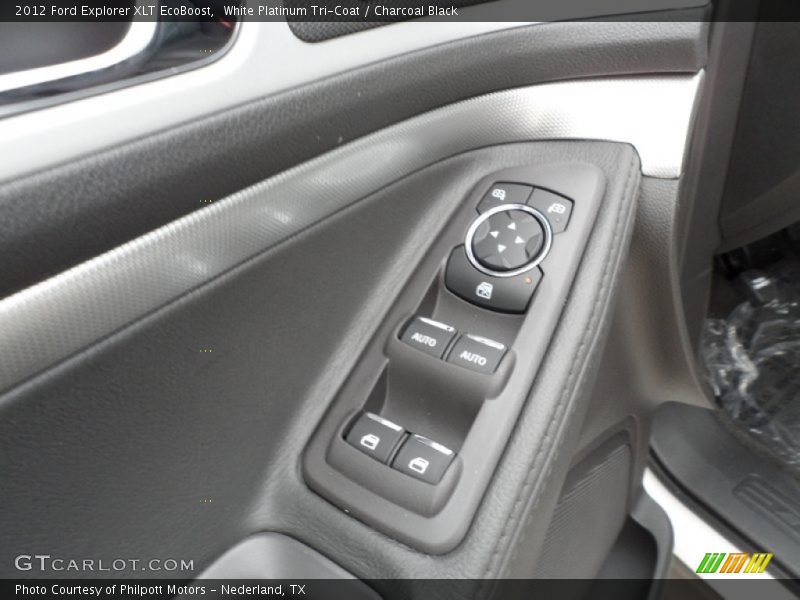 White Platinum Tri-Coat / Charcoal Black 2012 Ford Explorer XLT EcoBoost