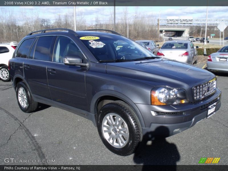 Titanium Gray Metallic / Off Black 2008 Volvo XC90 3.2 AWD