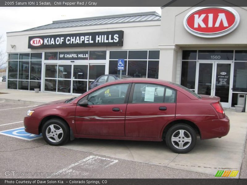 Chili Pepper Red / Gray 2005 Saturn ION 1 Sedan