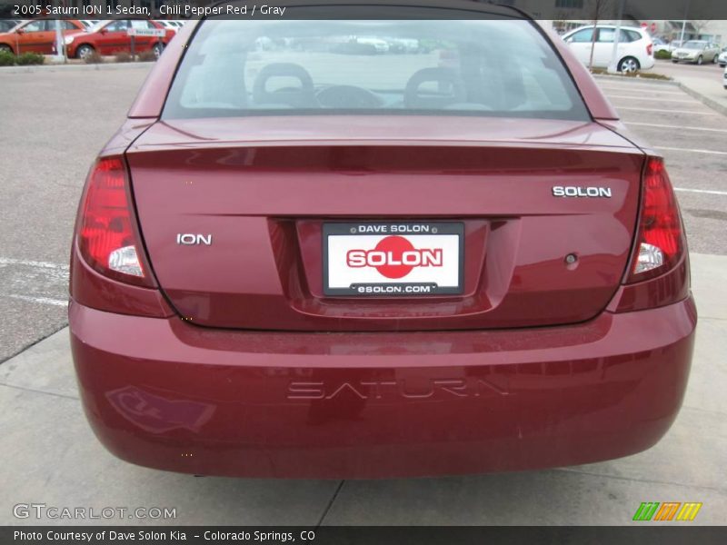 Chili Pepper Red / Gray 2005 Saturn ION 1 Sedan