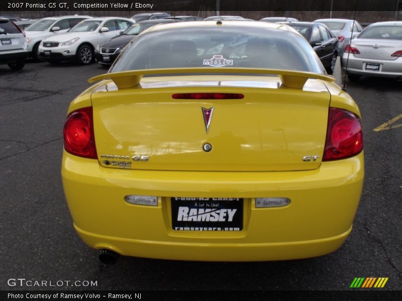 Competition Yellow / Ebony 2007 Pontiac G5 GT