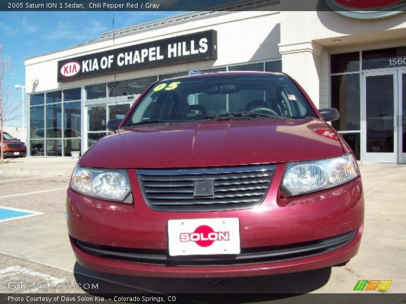 Chili Pepper Red / Gray 2005 Saturn ION 1 Sedan
