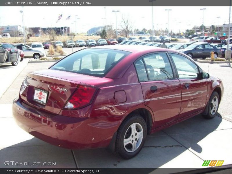 Chili Pepper Red / Gray 2005 Saturn ION 1 Sedan