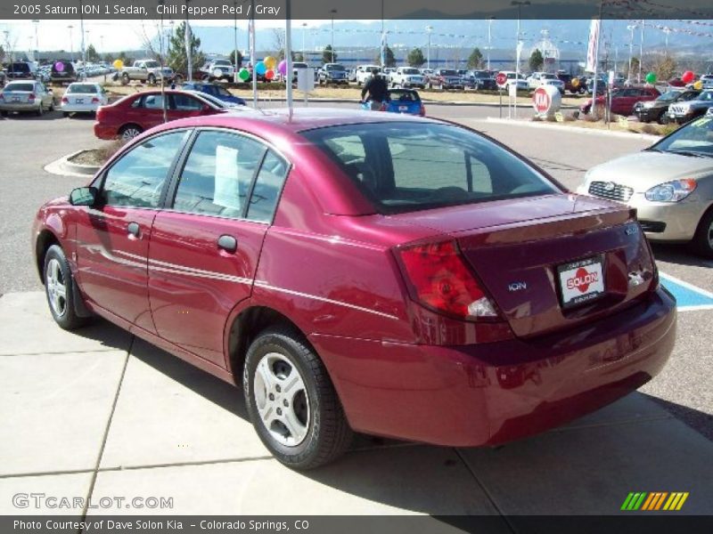 Chili Pepper Red / Gray 2005 Saturn ION 1 Sedan