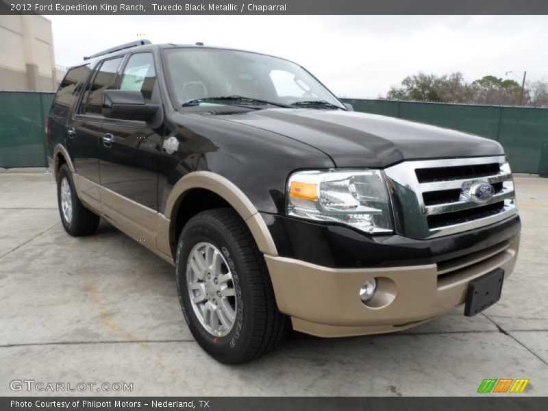 Tuxedo Black Metallic / Chaparral 2012 Ford Expedition King Ranch