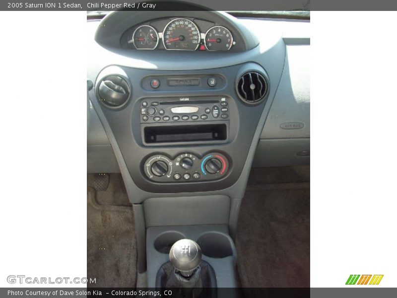 Chili Pepper Red / Gray 2005 Saturn ION 1 Sedan