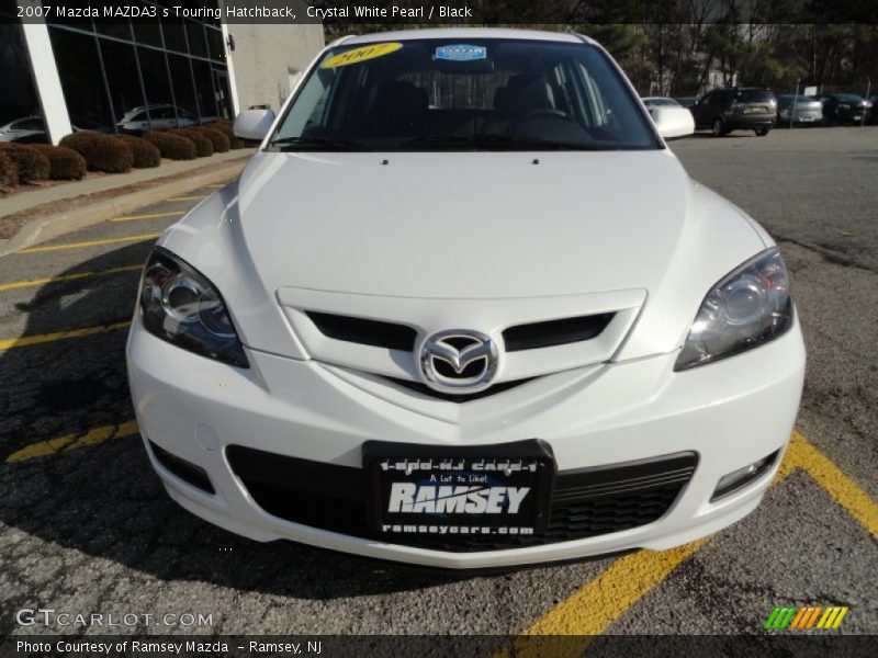 Crystal White Pearl / Black 2007 Mazda MAZDA3 s Touring Hatchback