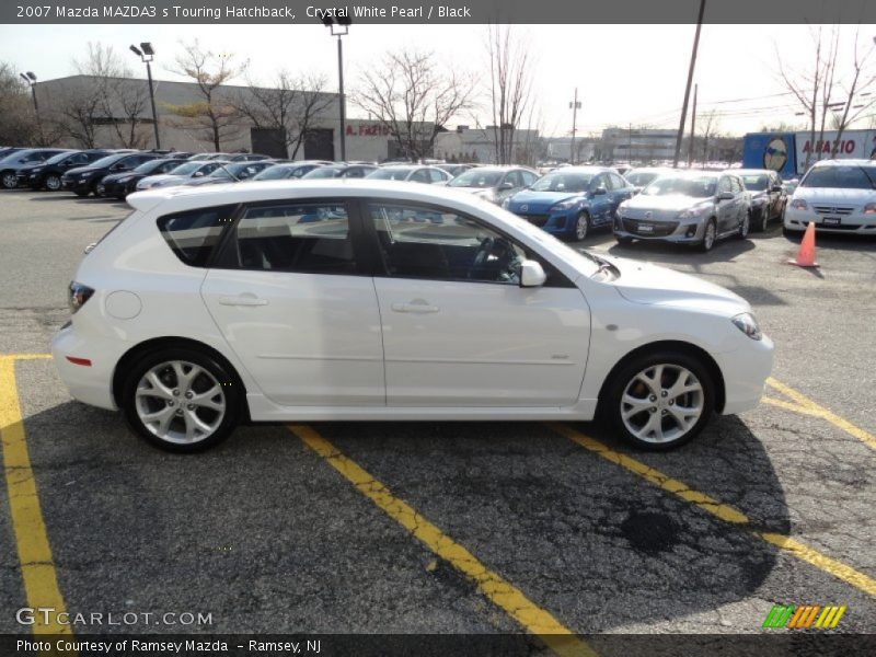 Crystal White Pearl / Black 2007 Mazda MAZDA3 s Touring Hatchback