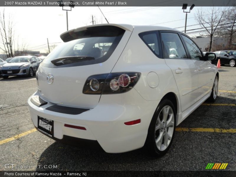 Crystal White Pearl / Black 2007 Mazda MAZDA3 s Touring Hatchback