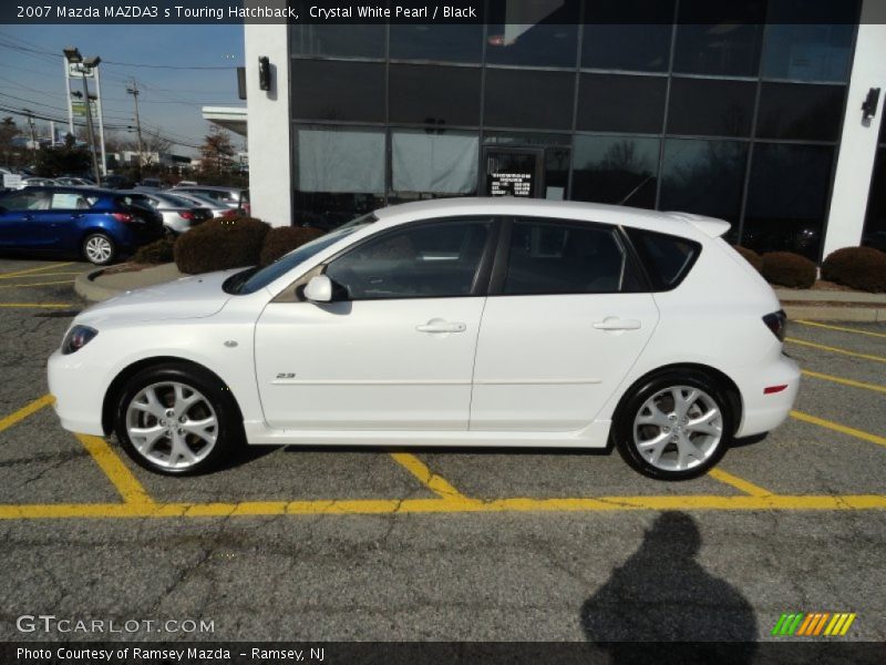 Crystal White Pearl / Black 2007 Mazda MAZDA3 s Touring Hatchback