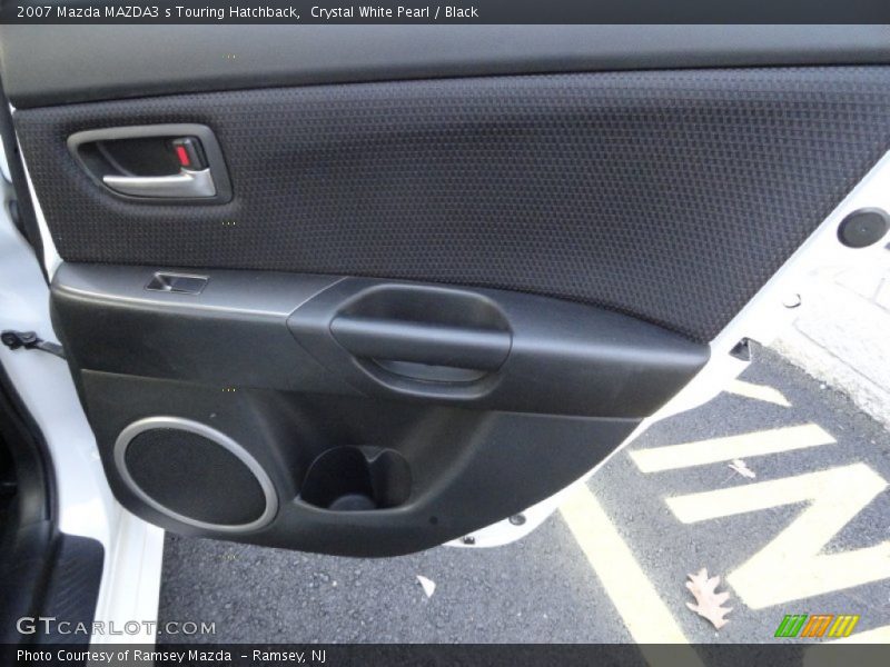 Crystal White Pearl / Black 2007 Mazda MAZDA3 s Touring Hatchback