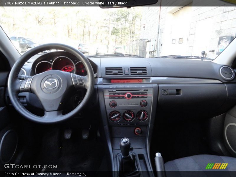 Crystal White Pearl / Black 2007 Mazda MAZDA3 s Touring Hatchback