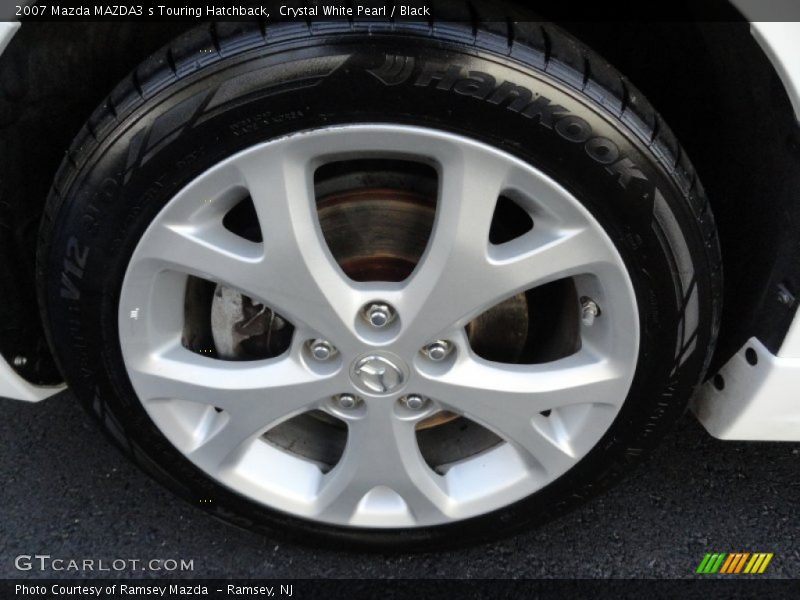 Crystal White Pearl / Black 2007 Mazda MAZDA3 s Touring Hatchback