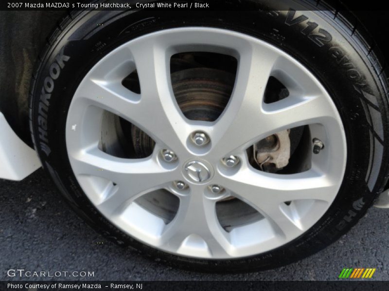 Crystal White Pearl / Black 2007 Mazda MAZDA3 s Touring Hatchback