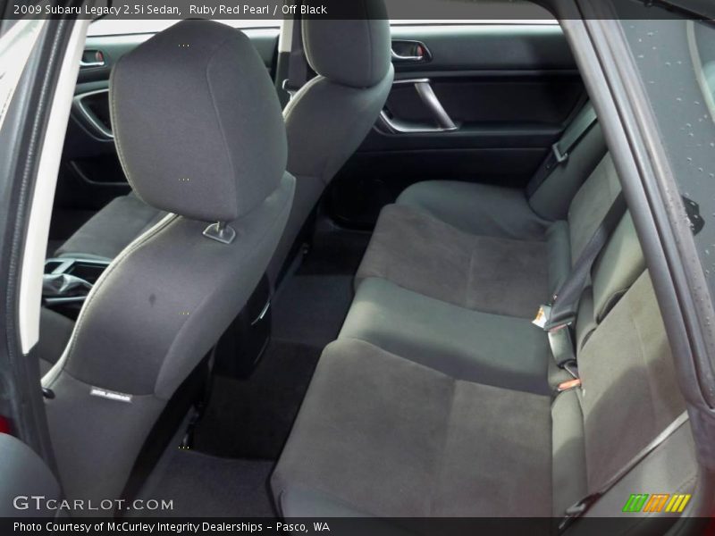 Ruby Red Pearl / Off Black 2009 Subaru Legacy 2.5i Sedan