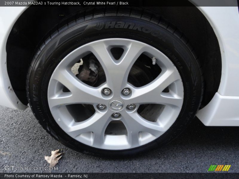 Crystal White Pearl / Black 2007 Mazda MAZDA3 s Touring Hatchback