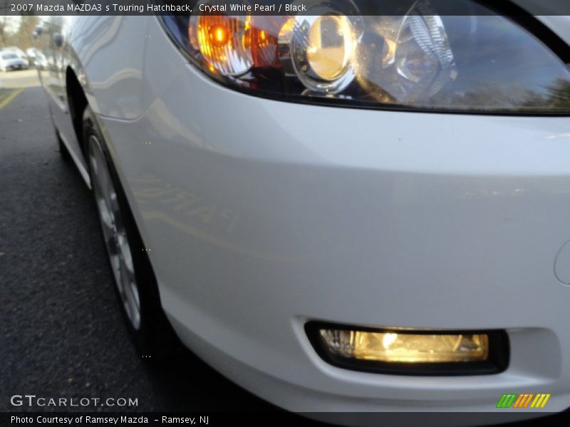Crystal White Pearl / Black 2007 Mazda MAZDA3 s Touring Hatchback