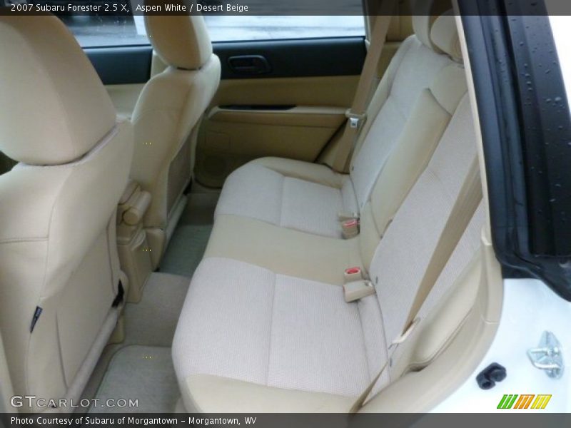 Aspen White / Desert Beige 2007 Subaru Forester 2.5 X