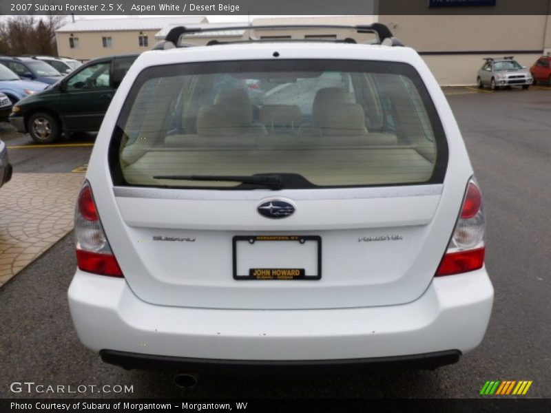 Aspen White / Desert Beige 2007 Subaru Forester 2.5 X