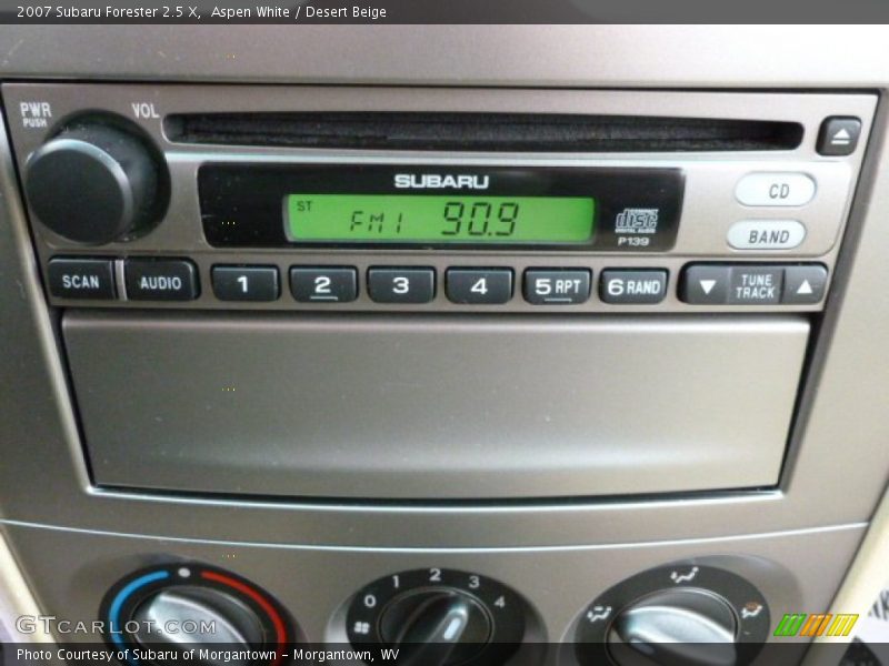 Aspen White / Desert Beige 2007 Subaru Forester 2.5 X