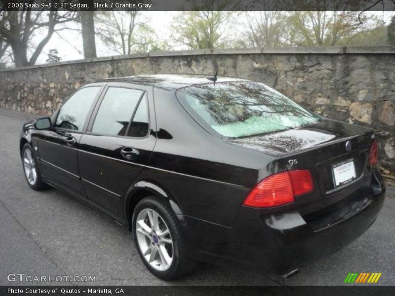 Black / Granite Gray 2006 Saab 9-5 2.3T Sedan