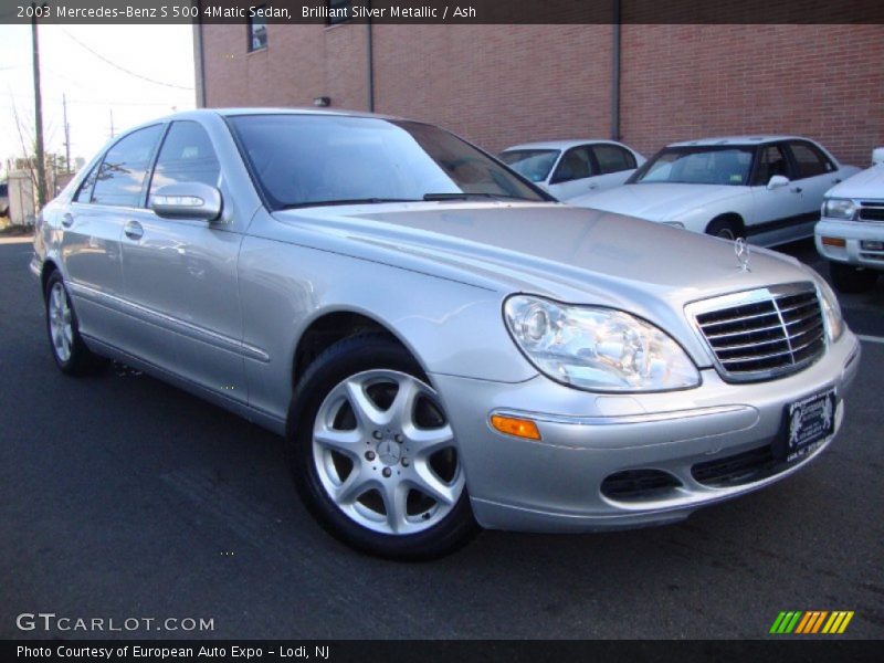 Front 3/4 View of 2003 S 500 4Matic Sedan