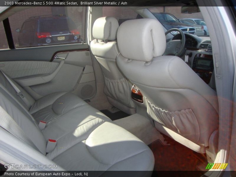 Brilliant Silver Metallic / Ash 2003 Mercedes-Benz S 500 4Matic Sedan