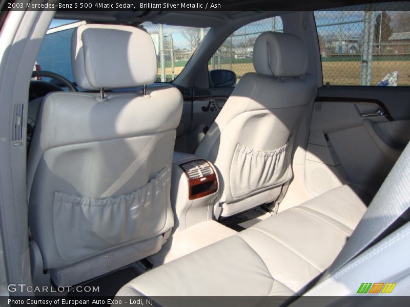 Brilliant Silver Metallic / Ash 2003 Mercedes-Benz S 500 4Matic Sedan