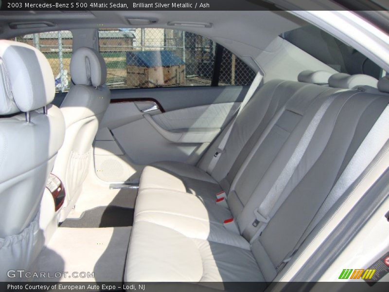 Brilliant Silver Metallic / Ash 2003 Mercedes-Benz S 500 4Matic Sedan