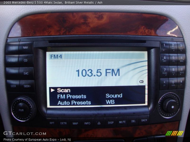 Brilliant Silver Metallic / Ash 2003 Mercedes-Benz S 500 4Matic Sedan