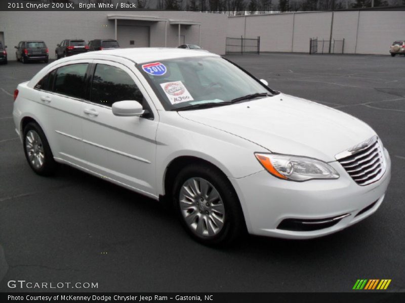Bright White / Black 2011 Chrysler 200 LX