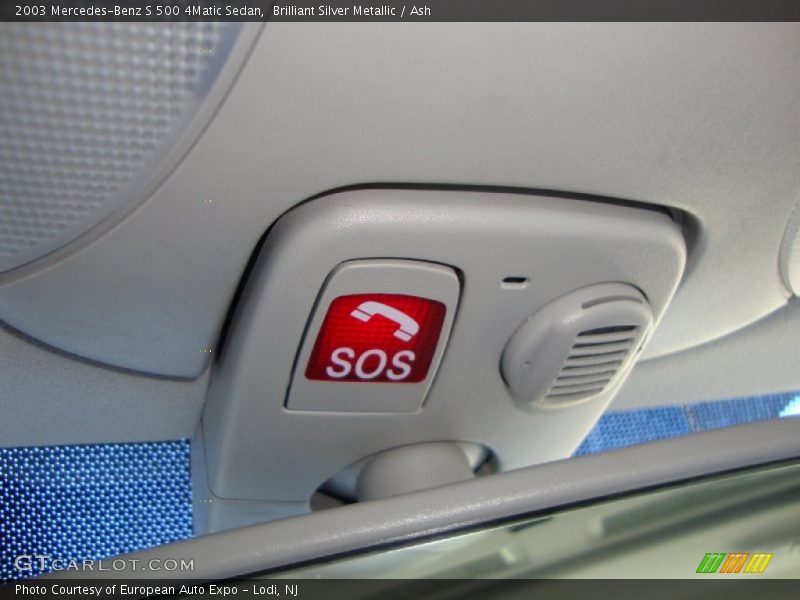 Brilliant Silver Metallic / Ash 2003 Mercedes-Benz S 500 4Matic Sedan