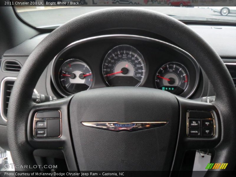 Bright White / Black 2011 Chrysler 200 LX