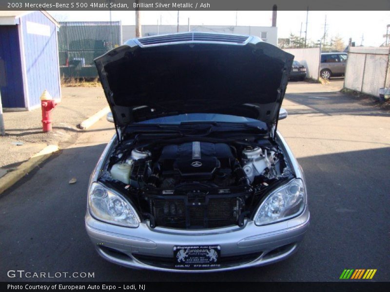 Brilliant Silver Metallic / Ash 2003 Mercedes-Benz S 500 4Matic Sedan