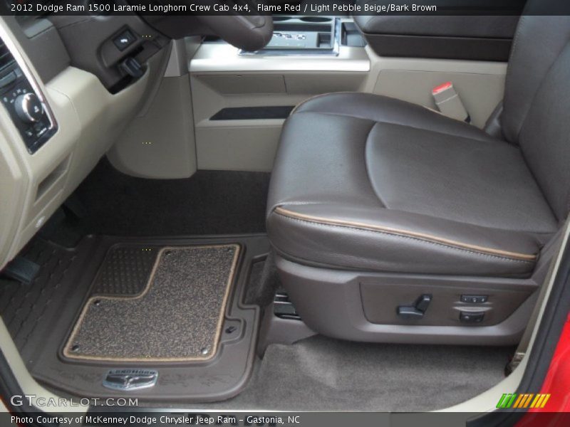 Flame Red / Light Pebble Beige/Bark Brown 2012 Dodge Ram 1500 Laramie Longhorn Crew Cab 4x4
