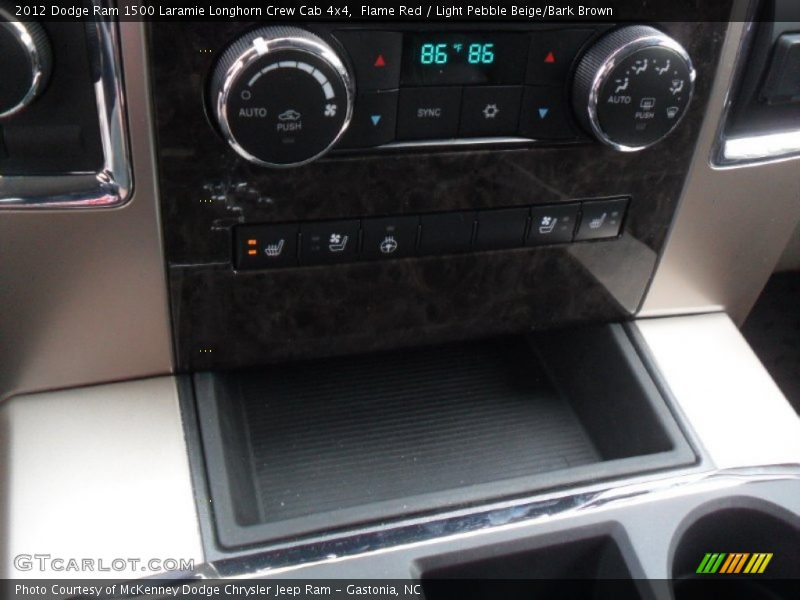 Flame Red / Light Pebble Beige/Bark Brown 2012 Dodge Ram 1500 Laramie Longhorn Crew Cab 4x4
