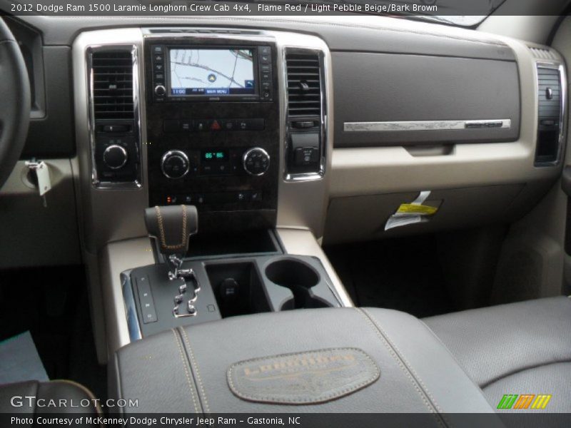Flame Red / Light Pebble Beige/Bark Brown 2012 Dodge Ram 1500 Laramie Longhorn Crew Cab 4x4