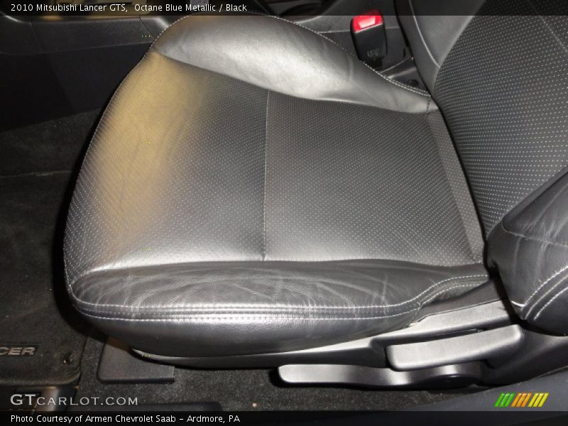 Octane Blue Metallic / Black 2010 Mitsubishi Lancer GTS