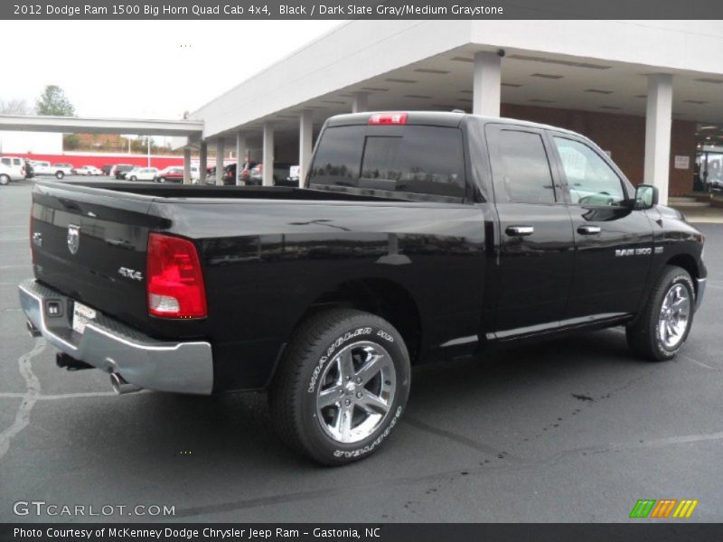 Black / Dark Slate Gray/Medium Graystone 2012 Dodge Ram 1500 Big Horn Quad Cab 4x4