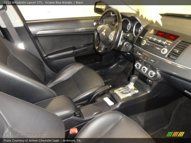 Octane Blue Metallic / Black 2010 Mitsubishi Lancer GTS