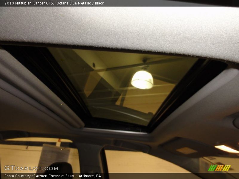 Octane Blue Metallic / Black 2010 Mitsubishi Lancer GTS