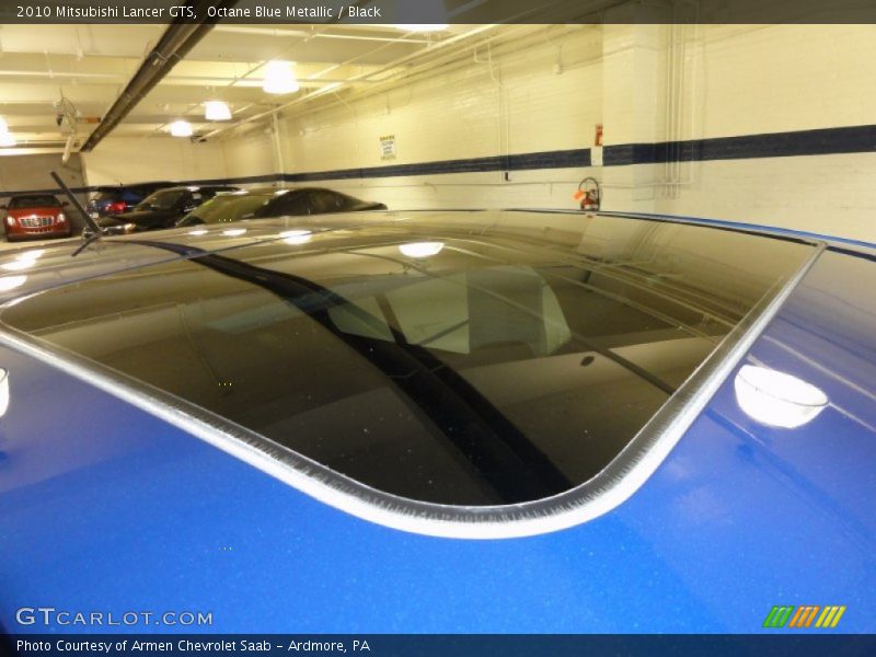 Octane Blue Metallic / Black 2010 Mitsubishi Lancer GTS
