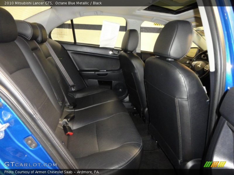 Octane Blue Metallic / Black 2010 Mitsubishi Lancer GTS