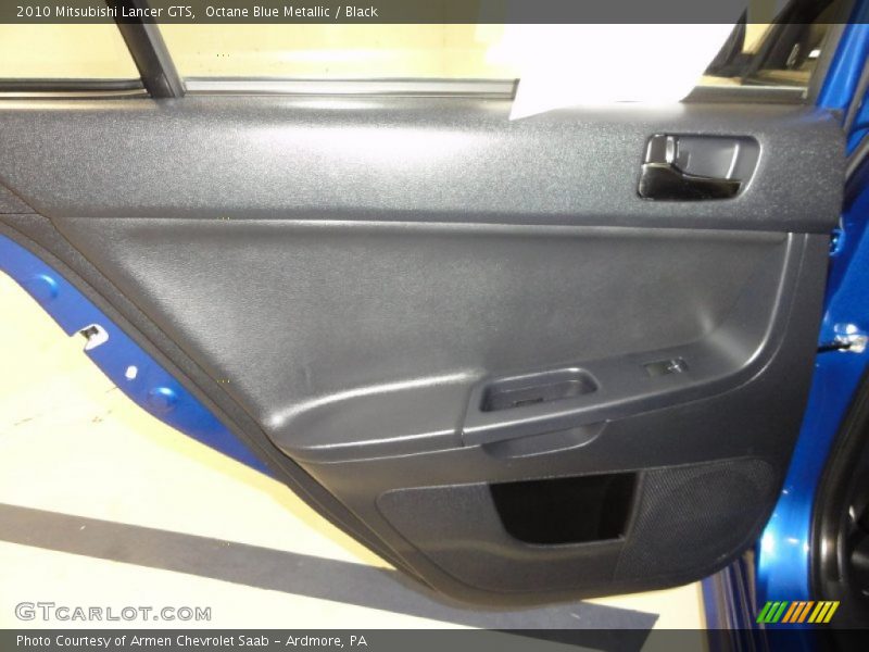 Octane Blue Metallic / Black 2010 Mitsubishi Lancer GTS