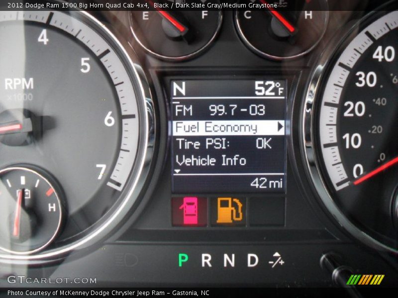 Black / Dark Slate Gray/Medium Graystone 2012 Dodge Ram 1500 Big Horn Quad Cab 4x4