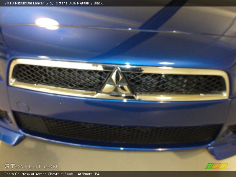 Octane Blue Metallic / Black 2010 Mitsubishi Lancer GTS
