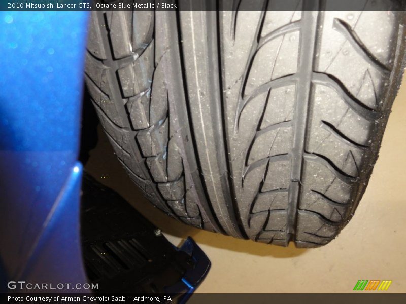 Octane Blue Metallic / Black 2010 Mitsubishi Lancer GTS