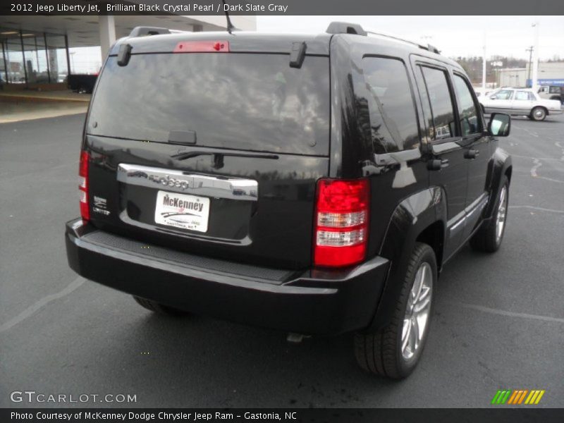 Brilliant Black Crystal Pearl / Dark Slate Gray 2012 Jeep Liberty Jet